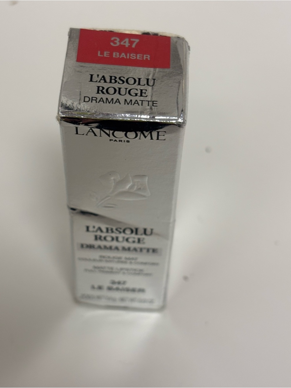 Lancôme L'Absolu Rouge Drama Matte Lipstick - 347 Le Baiser (Pink-Red)